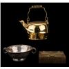 Brass Kettle, Eagle Jewelry Box, Silver Bowl