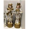 Image 2 : Bisque / Porcelain Figurines (4) Gold Highlights