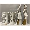 Image 4 : Bisque / Porcelain Figurines (4) Gold Highlights