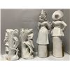 Image 5 : Bisque / Porcelain Figurines (4) Gold Highlights