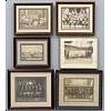 Image 1 : Framed Early 20th Century Baseball Team Photos Including Dodgers On A Trolley Car w/ Nap Rucker (6)