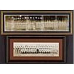 1929 & 1941 Framed Philadelphia Athletics Panoramic Team Photos (2)