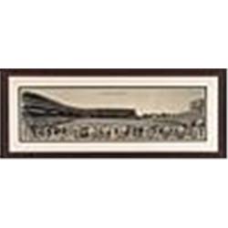 1939 Framed Chicago Cubs & Wrigley Field Vintage Panoramic Photo