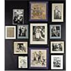 Donald Davidson Personal Photo Collection w/ some signed (JSA) (12)