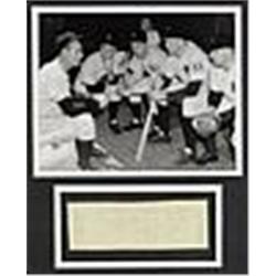 1939 Bill Dickey's Personal Wire Photo Of Lou Gehrig In The Dugout Speaking About His Disease
