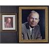 Image 1 : Framed Bill Dickey Original Oil Painting That Hung in His House with Additional Framed Dickey Poitra