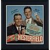 Image 1 : 1946 Framed Chesterfield Bill Dickey & Mel Ott Cardboard Advertising Sign