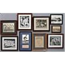 Eight Framed Photos Of His Teammates That Hung In Bill Dickey's House (8)