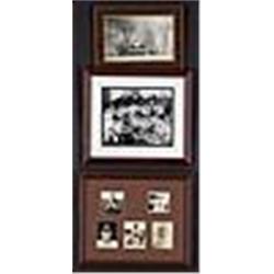 Three Framed Photos Items That Hung in Bill Dickey's House (3) (JSA)