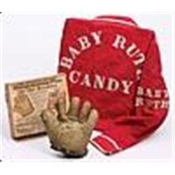Circa 1920s Baby Ruth Shirt, Glove & Retail Box (3)