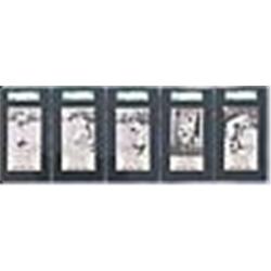 Lot of Five 1959 NY Yankees Yoo-Hoo Graded Cards (5)