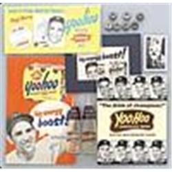 1950s-1960s Assorted Yoo-Hoo Advertising & Bottle Lot w/ One Autographed (14) (JSA)