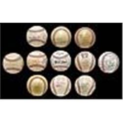 11 Vintage Team-Signed Baseballs (11) (JSA)