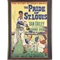 1952 Framed "Pride of St. Louis" One Sheet Movie Poster