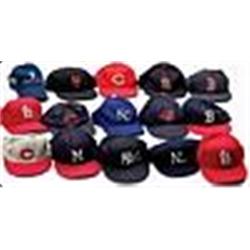 Collection of Major League Baseball Caps w/ Several Game-Used & One Autographed by J.D. Drew (15) (J