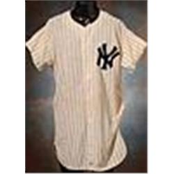 1959 Tony Kubek New York Yankees Game-Used Home Pinstripe Flannel Jersey