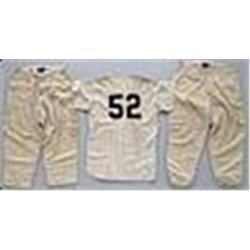 1961 #52 New York Yankees Game-Used Home Pinstripe Flannel Jersey, 1955 Bob Wiesler Game-Used & 1955