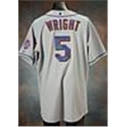 2005 David Wright NY Mets Game-Used Road Jersey