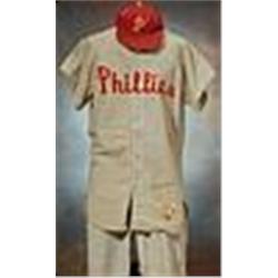 1962-63 Paul Waner Philadelphia Phillies Instructor Worn Flannel Road Jersey, Pants & Cap (3)