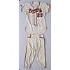 Image 1 : 1957-58 Carl Willey Milwaukee Braves Game-Used Road Flannel Jersey & Pants (2)