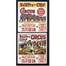 1940s-1950s Clyde Beatty Circus Poster Lot (2)