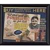 Image 1 : 1930s Framed Puffed Wheat & Rice Babe Ruth Cardboard Advertising Sign