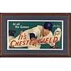 Image 1 : Early 1940s Framed Chesterfield Whit Wyatt Brooklyn Dodgers Cardboard Advertising Sign