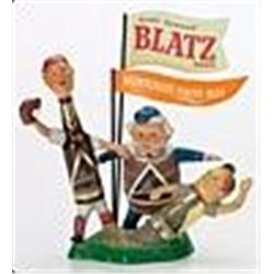 1950s Framed Milwaukee Braves Blatz Beer Baseball Schedules with Ceramic Advertisement (4)