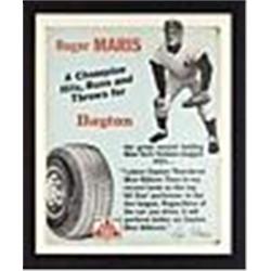 Circa 1960s Framed Dayton Tires Roger Maris Die-Cut Display