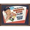Image 1 : 1955 Framed Sugar Crisp Leo Durocher Die-Cut Cardboard Store Display
