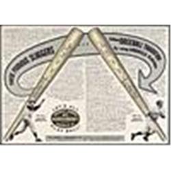 1970s Framed H&B Store Display Advertisement w/ Pete Rose & Rod Carew