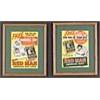 Image 1 : 1952 & 1953 Framed Red Man Tobacco Enos Slaughter & Ralph Kiner Advertisements (2)