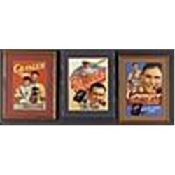 Late 1930s Lot Of Framed Granger Tobacco Cardboard Advertising Signs w/ Johnny Mize (3)