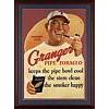 Image 1 : Circa 1930s Framed Granger Pipe Tobacco Homer Norton Texas A&M Die-Cut Cardboard Display