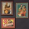 Image 1 : Early 1940s Lot Of Framed Granger Tobacco Cardboard Advertising Signs w/ Dixie Walker (3)