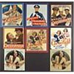 1940s Lot of Eight Chesterfield WWII Military-Themed Advertising Signs (8)