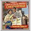 Image 1 : Circa 1940s Chesterfield Black Americana Advertising Sign (Extremely Rare)