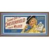 Image 1 : 1952 Framed Chesterfield Lucille Norman Advertisement