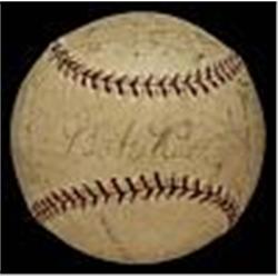 1927 NY Yankees Team Signed Baseball (World Champions) (JSA)