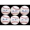 Image 1 : Lot of Six George Steinbrenner Single-Signed Baseballs (6) (Yankees-Steiner LOA)