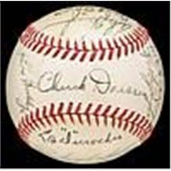 1940s Brooklyn Dodgers Autographed Baseball (JSA)