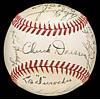Image 1 : 1940s Brooklyn Dodgers Autographed Baseball (JSA)