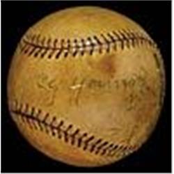 Cy Young, Rogers Hornsby & Others Autographed Baseball (JSA)