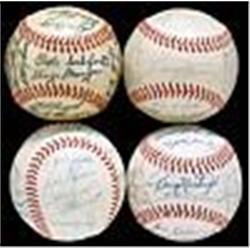 1956, 1959, 1963, 1967 Pittsburgh Pirates Team Signed Baseballs w/ Roberto Clemente (4) (JSA)