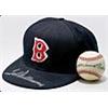 Image 1 : Theodore Samuel Williams Single Signed Baseball & Autographed Cap (2) (JSA)