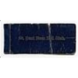 1897 Charles Comisky Autographed St. Paul Baseball Club Ticket Book (Very Rare) (JSA)