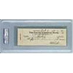 10/5/1945 Babe Ruth Double Signed Check (JSA)