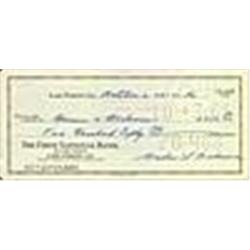 Lot of Three Hall of Famer Autographed Checks (3) (JSA)
