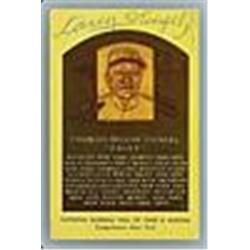 Casey Stengel Autographed HOF Plaque (JSA)