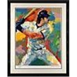 Framed Mike Piazza LeRoy Neiman Autographed Limited Edition Print (JSA)